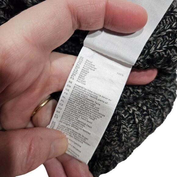 Fjallraven Övik Mélange Beanie Gray Knit Hat 100% Acrylic One Size Fits All - Picture 5 of 5